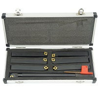 16mm TiN Carbide Indexable Turning Tools 7pcs Set